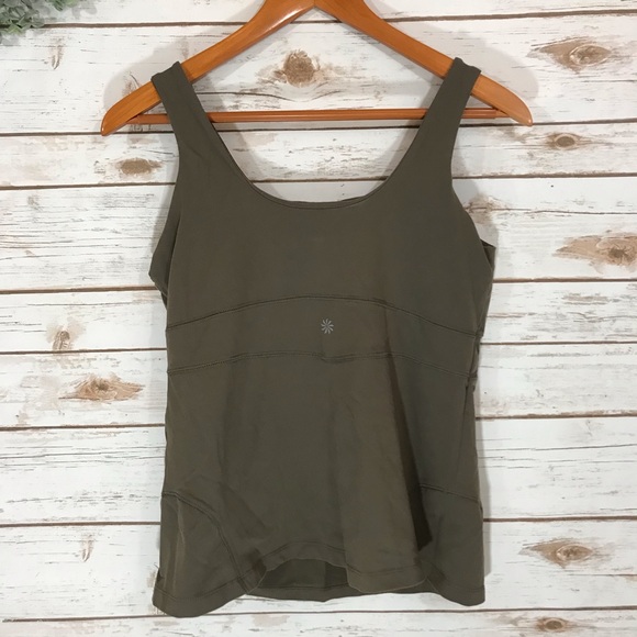 ATHLETA BROWN BRA TOP TANK SIZE LARGE - Picture 6 of 8